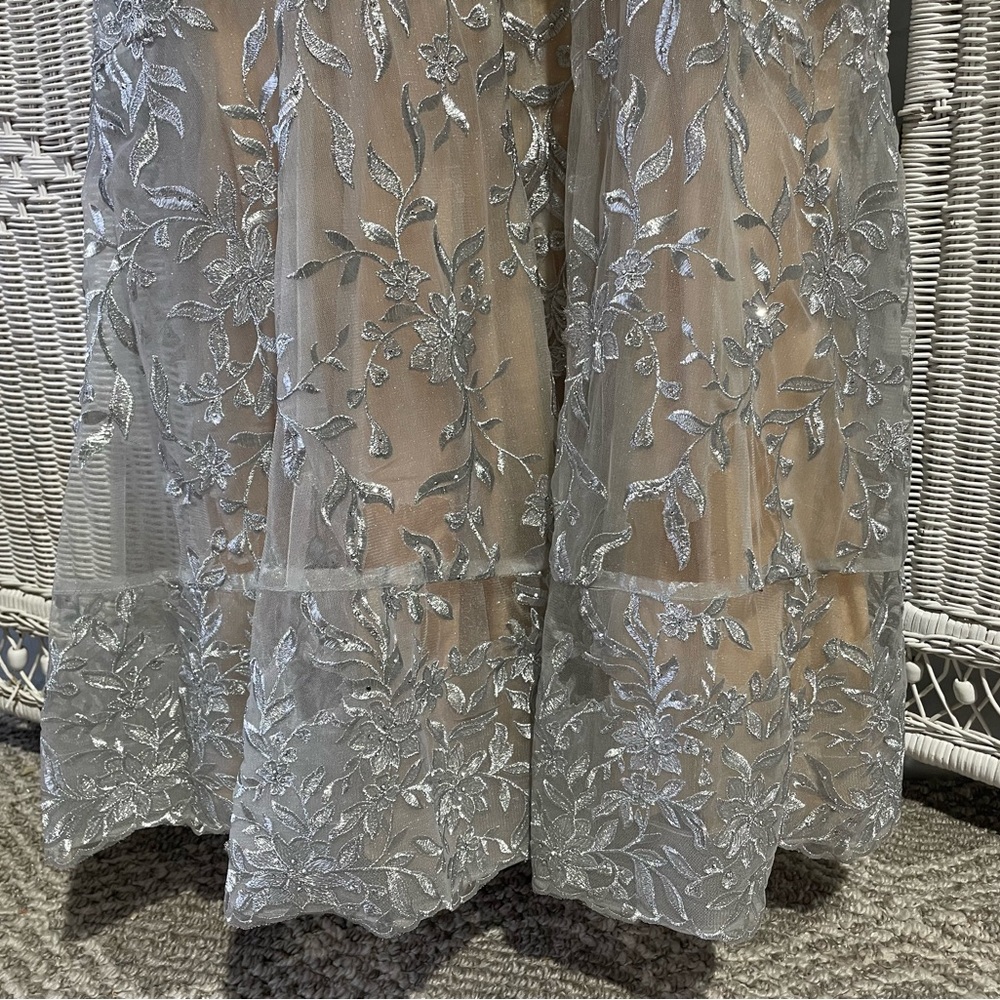 Stella Couture formal wedding prom event silver sequin dress women’s size 20 - Picture 6 of 8